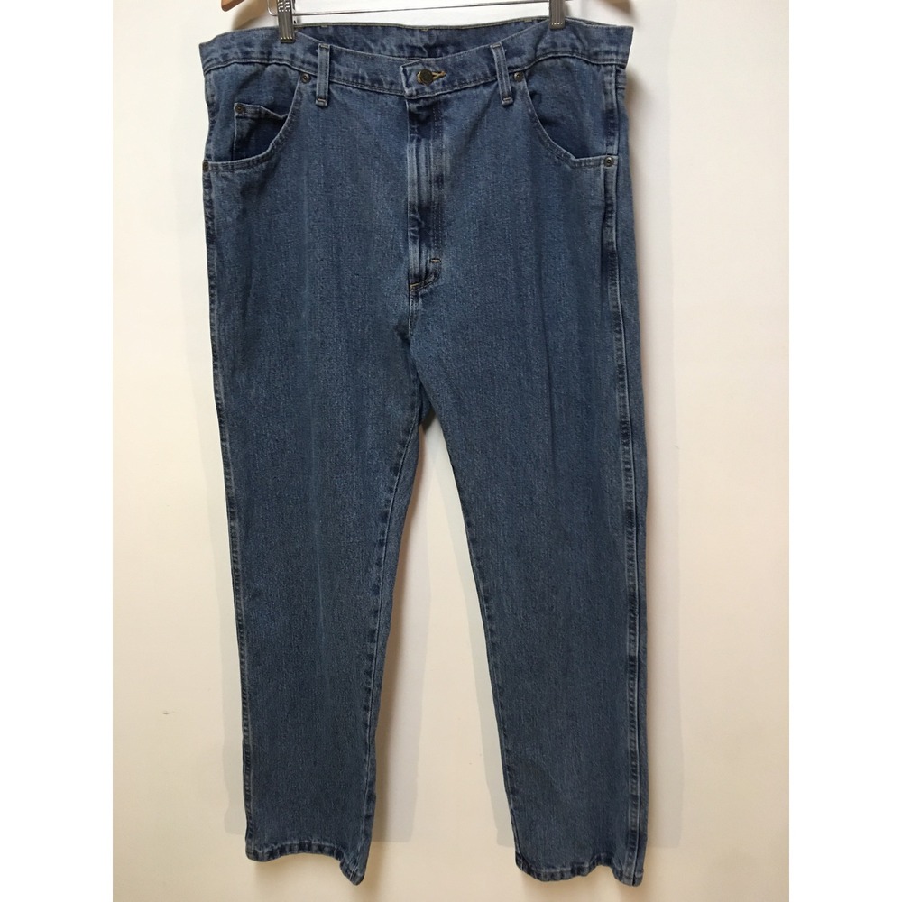 Wrangler Jeans Mens 40x30 Blue Five Star Premium Denim Regular Fit Straight Leg